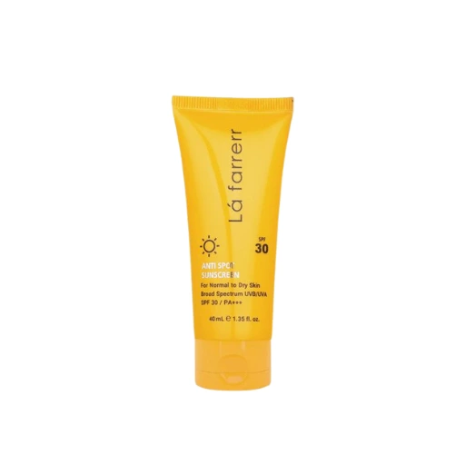 کرم ضد آفتاب و ضد لک SPF30 لافارر مناسب پوست خشک و معمولی حجم 40 میلی لیتر - بی رنگ