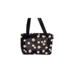 کیف مشکی سایز بزرگ فانتزی بابونه