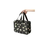 کیف مشکی سایز بزرگ فانتزی بابونه