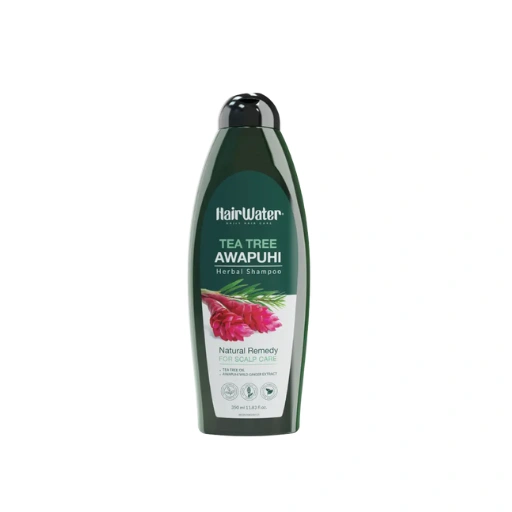 hairwater-shampoo-awapuhi-teatree شامپو با عصاره آواپوهی و روغن درخت چای هیرواتر