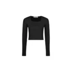 کراپ آستین بلند زنانه کبریتی فینگر دار