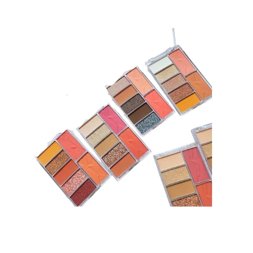 ویژگی‌های پالت 7 رنگ رژگونه و سایه چشم