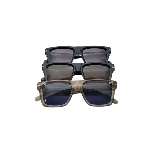 عینک آفتابی PeaRlo مدل کلاسیک مربعی با فریم نیمه شفاف