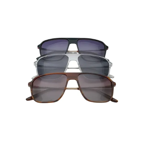 عینک آفتابی PeaRlo مدل خلبانی مربعی با فریم ترکیبی