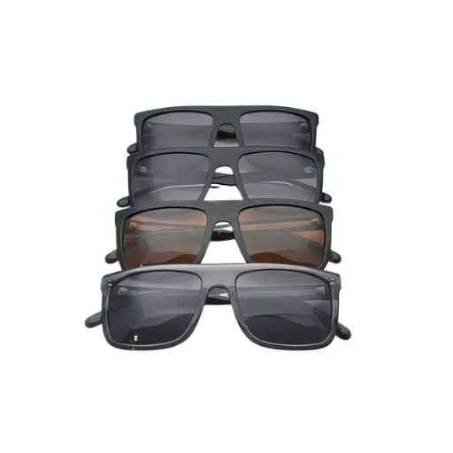 عینک آفتابی Pearlo مربعی تخت با فریم ضخیم مات