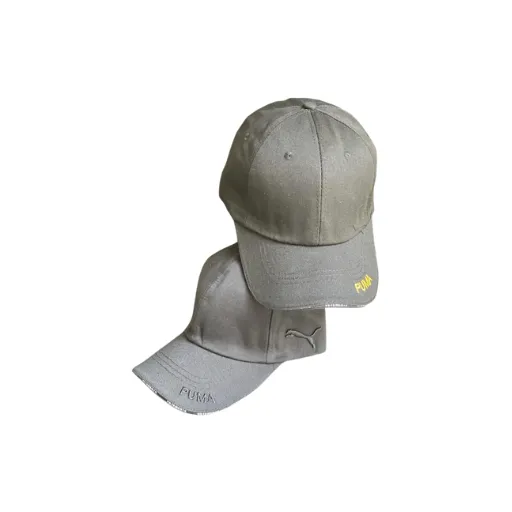 کلاه کپ اسپورت ساده پوما با لوگو puma سفید و زرد