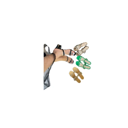 صندل زنانه طلقی دو سگک | قابل سفارش در پاشنه‌های ۲.۵، ۴.۵ و ۸ سانتی