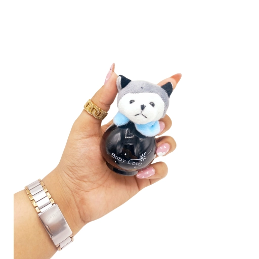 ادکلن عروسکی کودک مدل گرگی خاکستری